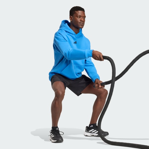 Azul Sudadera con Gorro Power extragrande