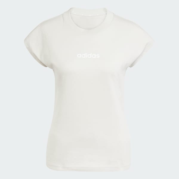 Bege Camiseta Essentials Linear de Algodão