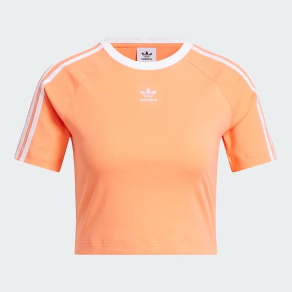Orange 3-Stripes Baby Tee