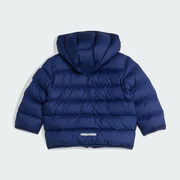 Blue Synthetic Down Jacket Kids
