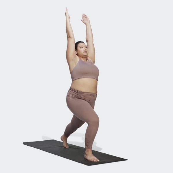 Pourpre Legging 7/8 Yoga Studio Gathered (Grandes tailles)