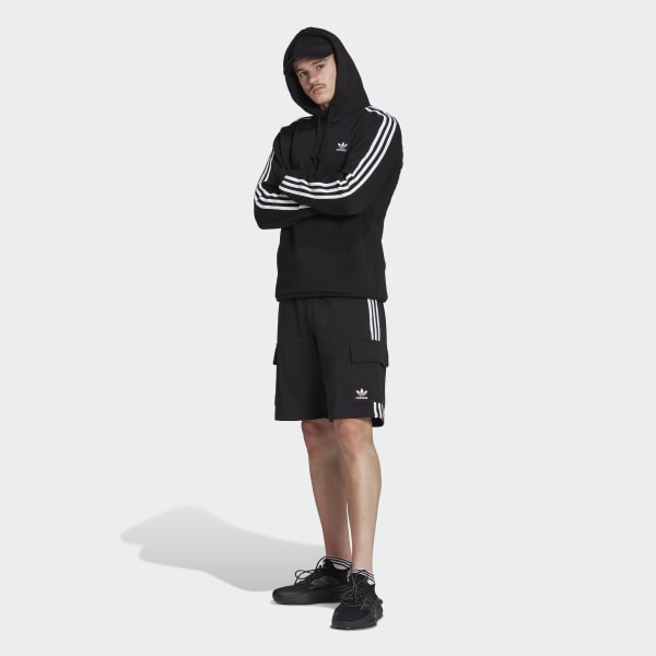 Svart Adicolor Classics 3-Stripes Hoodie