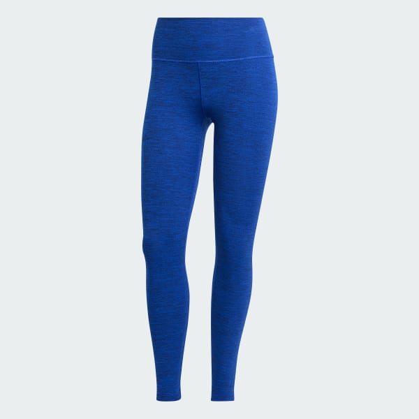 Adidas Women's Royal Blue FEELBRILLIANT AeroReady 7/8 Leggings, Size 2X 