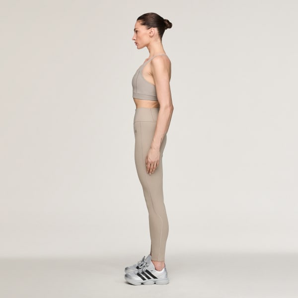 bézová Podprsenka adidas x entire studios Optime Training Medium Support