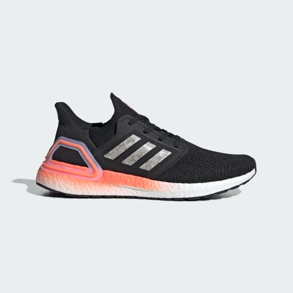 Ultraboost 20 Core Black and Coral 