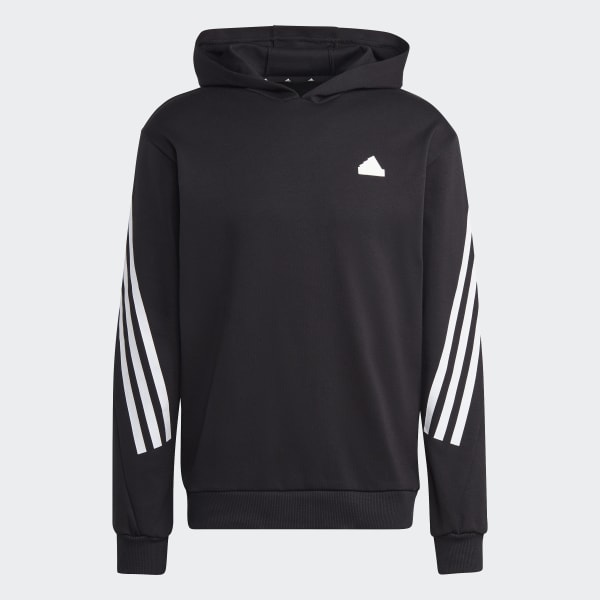 Poleron con Capucha Future Icons 3 Tiras Negro adidas adidas Chile