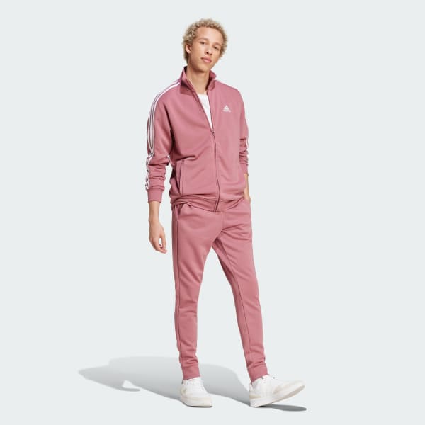 Pink Basic 3-Stripes French Terry Track Suit