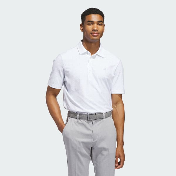 ホワイト アルティメット365+ ソフトプリント ポロシャツ