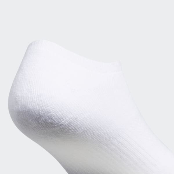 White Trefoil No-Show Socks 6 pairs