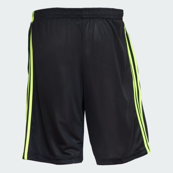 Preto Shorts Malha adidas Três Listras AEROREADY