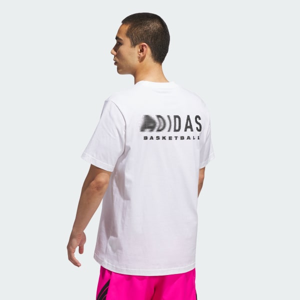 Blanco Playera Graphic adidas Basketball