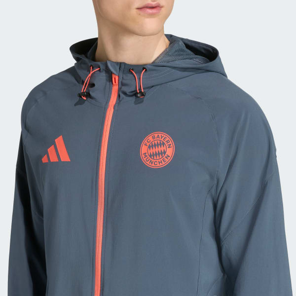 adidas FC Bayern Tiro 25 Competition Vis Tech Travel Jacket - Grey