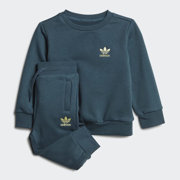 Turkusowy Adicolor Crew Set