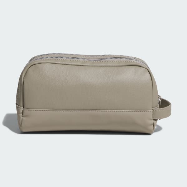 Beige Two-Way Zip Pouch