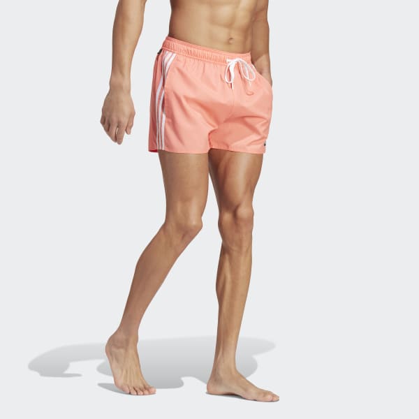 Orange 3-Stripes CLX Very-Short-Length Swim Shorts
