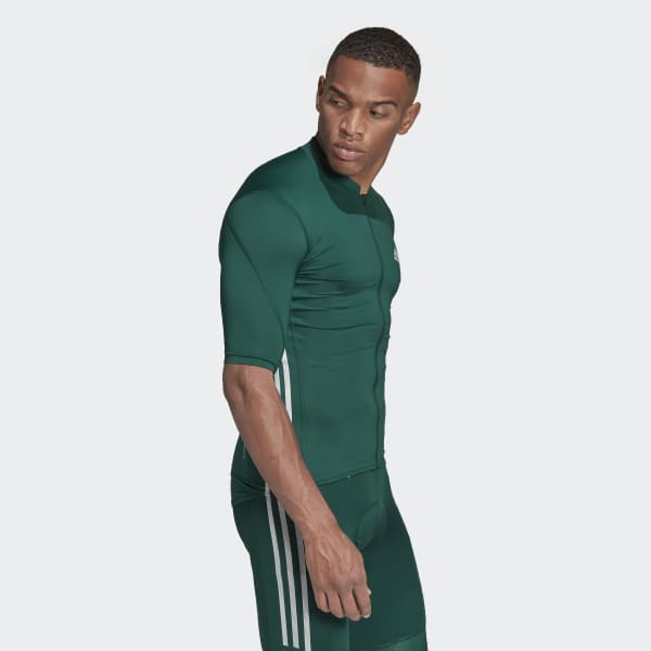Verde Maillot - Polo de Ciclismo Manga Corta 03191