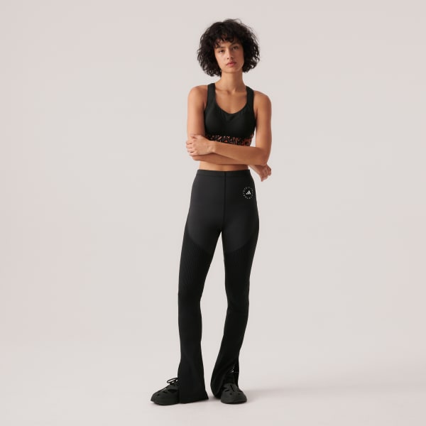 Μαύρο adidas by Stella McCartney TrueStrength Flat-Knit Pants