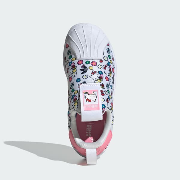 White adidas Originals x Hello Kitty Superstar 360 Shoes Kids