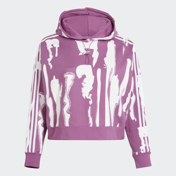Fioletowy Hoodie (plus size) DE415