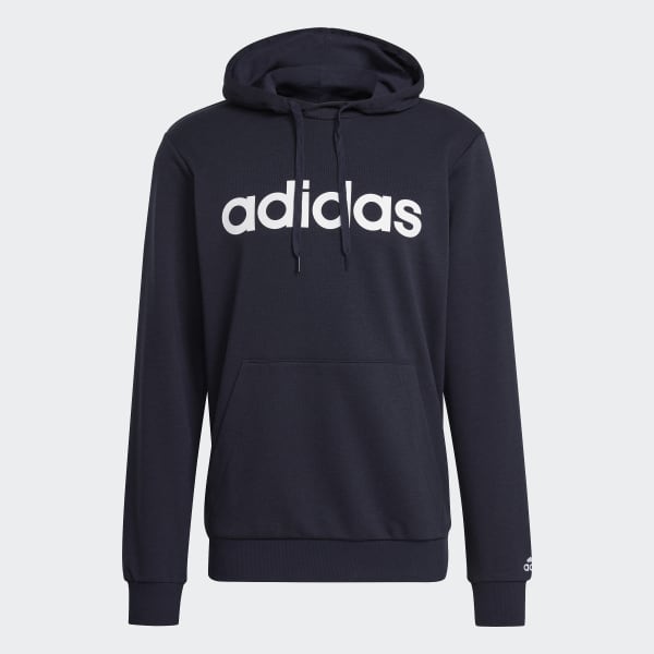 Adidas essentials linear hoodie hotsell