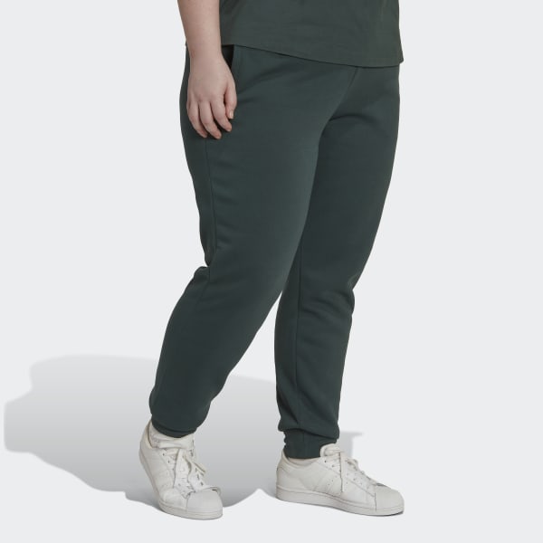 adidas Adicolor Essentials Fleece Slim Joggers (Plus Size) - Green