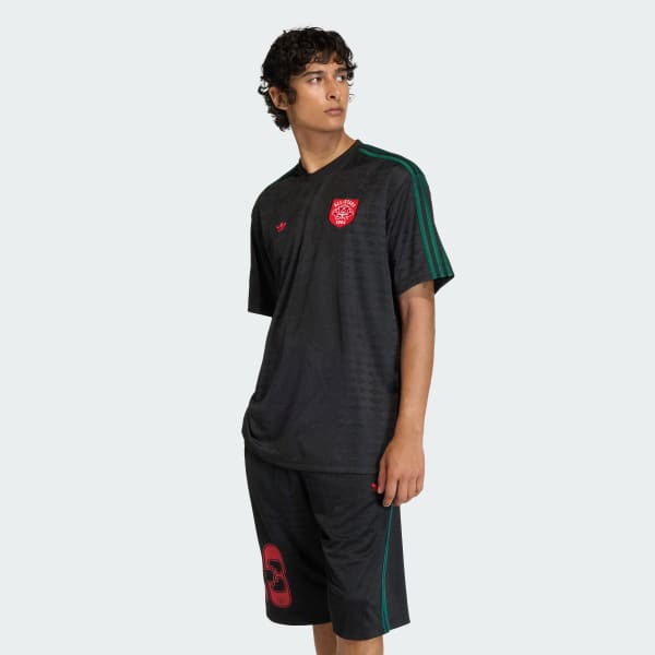 Zwart ROSES VOETBALSHIRT