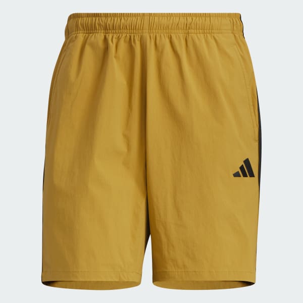 ブラウン エッセンシャルズ プラス ルーズフィット スリーストライプス ウーブンショーツ