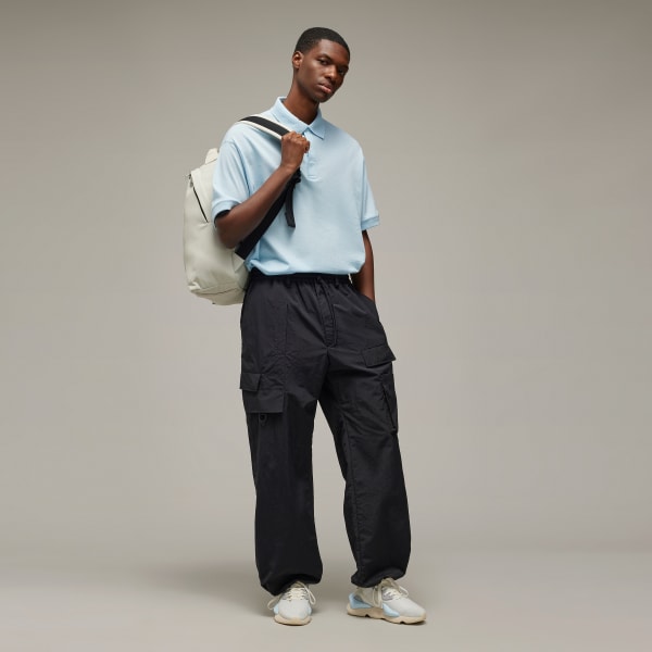 Black Y-3 Crinkle Nylon Pants