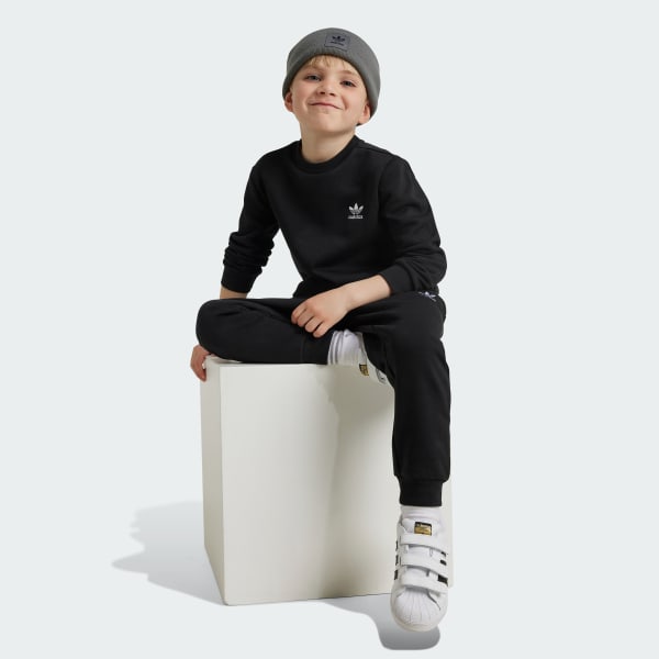 Czerń Zestaw Crew Kids