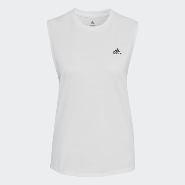 Branco Camisola de Alças Run Icons