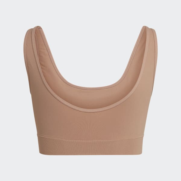 bézová Podprsenka Active Seamless Micro-Stretch Scoop Lounge HPO57