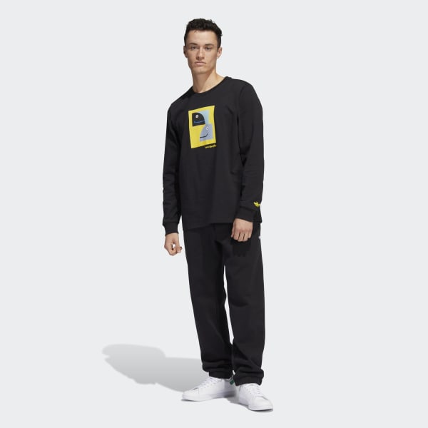 Czerń Shmoofoil Painted Long Sleeve Tee KO525