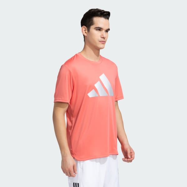 Red 3 Bars AEROREADY Tee
