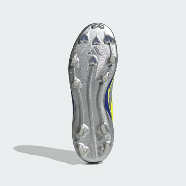 Zilver F50 Elite Messi Firm Ground Voetbalschoenen Kids