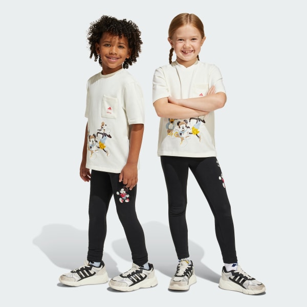 Black ADIDAS DISNEY MICKEY MOUSE LEGGINGS