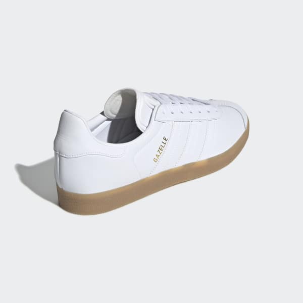 adidas gazelle white with gum sole
