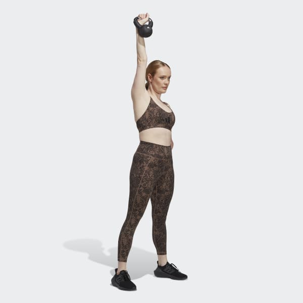 Brun Optime Stash Pocket Training Animal Print 7/8 Leggings