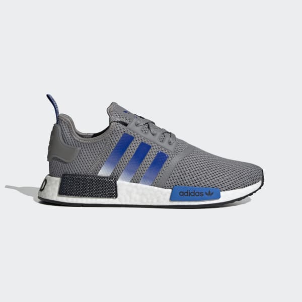 Grey store blue nmd