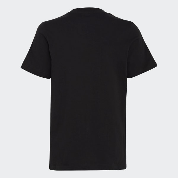 Schwarz Essentials 3-Streifen Cotton T-Shirt