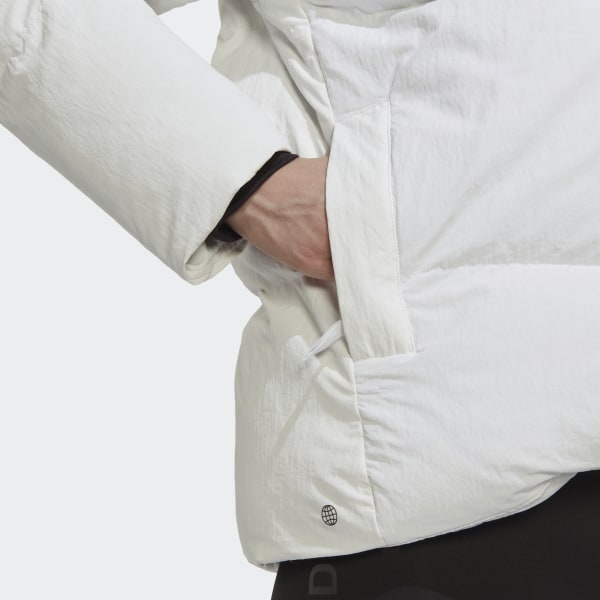White Big Baffle Down Jacket