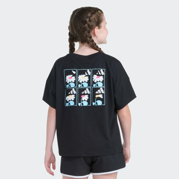 Black SS DROP SHOULDER TEE