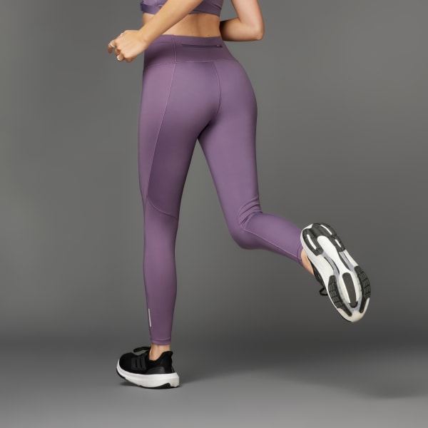 adidas Dailyrun 3S 7/8 Women's Running Tights - Shadow Violet
