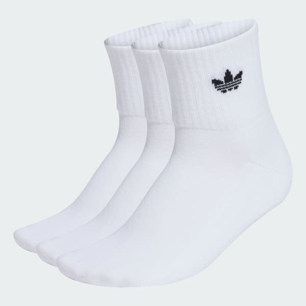 White MID ANKLE SOCK 3 PAIR PACK