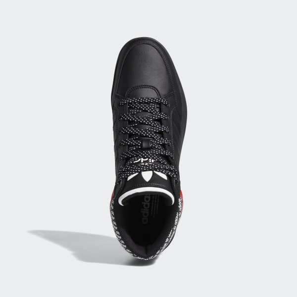 adidas hard court hi black and red
