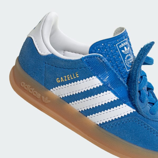 adidas GAZELLE INDOOR COMFORT CLOSURE ELASTIC LACE SHOES - Blue