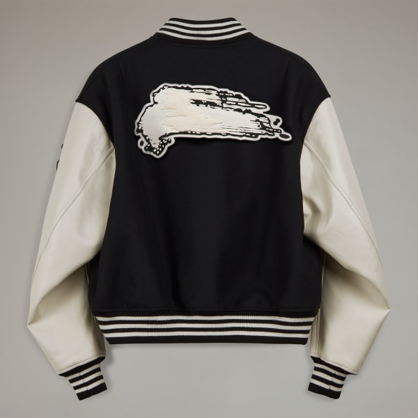 Black Y-3 Letterman Jacket