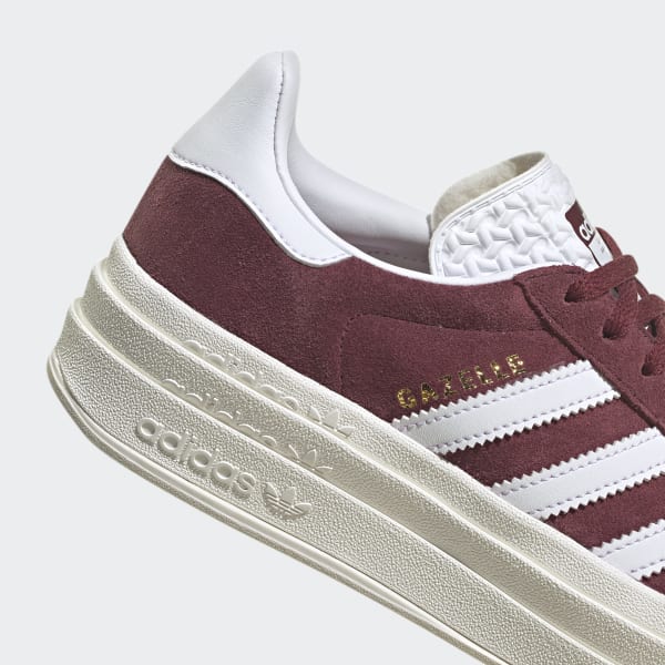 Maroon adidas clearance gazelle womens