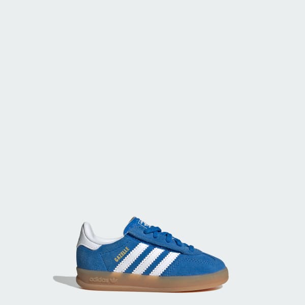 adidas GAZELLE INDOOR COMFORT CLOSURE ELASTIC LACE SHOES - Blue