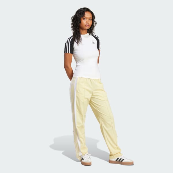 White Adicolor 3-Stripes Raglan Slim Tee