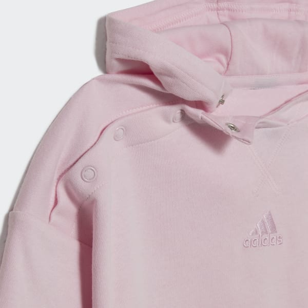 adidas Hooded Fleece Track Suit Pink adidas Canada
